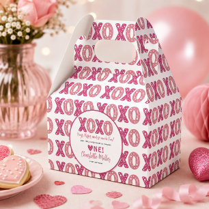 XOXO Umarmungen & Küsse Valentinstag 1. Geburtstag Geschenkschachtel