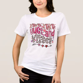 XOXO Umarmungen und Küsse Valentinstag Tri-Blend Shirt