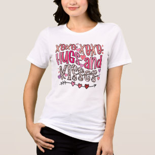 XOXO Umarmungen und Küsse Valentinstag Tri-Blend Shirt