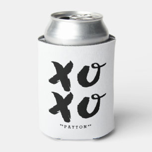 XOXO Umarmungs-u. Kuss- Bürsten-Typografie kann Dosenkühler