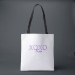 Xoxo valentin Tag hinzufügen Name lila Pastel mini<br><div class="desc">schönes Design</div>