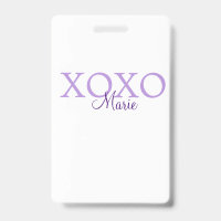 Xoxo valentin Tag hinzufügen Name lila Pastel mini