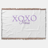 Xoxo valentin Tag hinzufügen Name lila Pastel mini