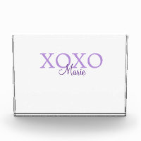 Xoxo valentin Tag hinzufügen Name lila Pastel mini