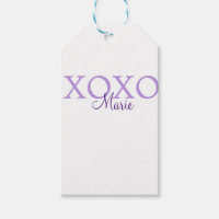 Xoxo valentin Tag hinzufügen Name lila Pastel mini