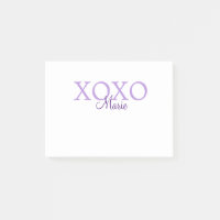Xoxo valentin Tag hinzufügen Name lila Pastel mini