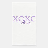 Xoxo valentin Tag hinzufügen Name lila Pastel mini