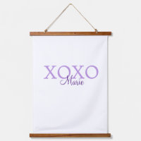 Xoxo valentin Tag hinzufügen Name lila Pastel mini