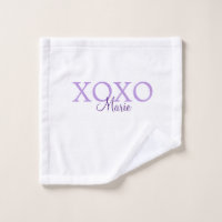 Xoxo valentin Tag hinzufügen Name lila Pastel mini
