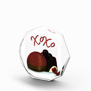 XOXO Valentine Bonbon and Dark Chocolate Fotoblock