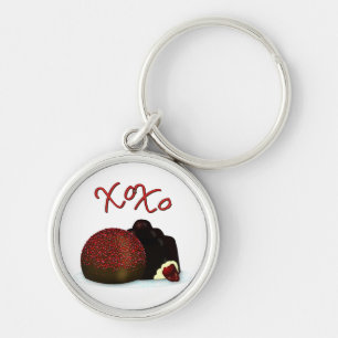 XOXO Valentine Bonbon and Dark Chocolate Schlüsselanhänger