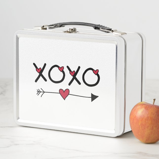 XOXO Valentine Metall Lunch Box (Beispiel)
