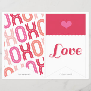 XOXO Valentine Party Decor Set 02 Banner Flyer