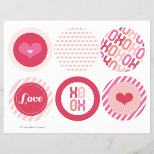 XOXO Valentine Party Garlands Banner Decke Set Flyer