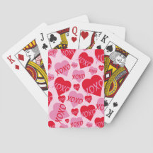 XOXO Valentine Rosa Muster rotes Herz Pink