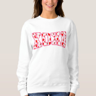 XOXO Valentine Typografie Sweatshirt