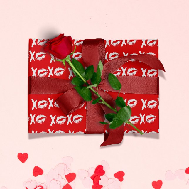 XOXO Valentines Gift Geschenkpapier (XOXO Valentines Gift Wrapping Paper)
