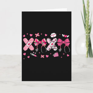 Xoxo Valentins Nurse Pink Schleife Rn Pct Cna Kran Karte