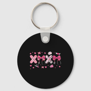Xoxo Valentins Tag Krankenschwester Rosa Schleife Schlüsselanhänger