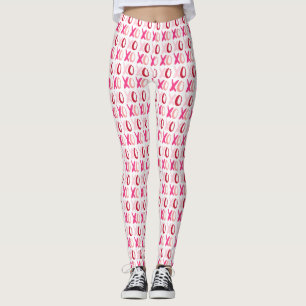 "XOXO" Valentinstag-Muster Leggings