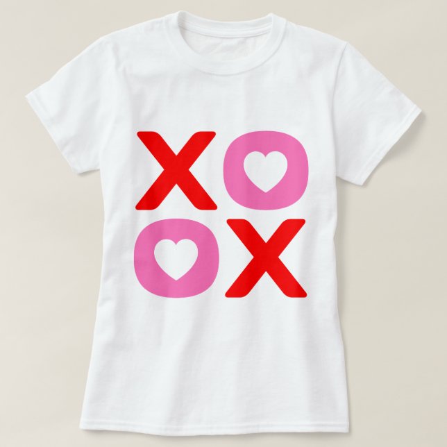 XOXO Valentinstag T-Shirt (Design vorne)