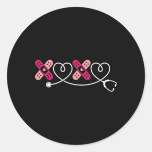 Xoxo Xo Xo Krankenschwester Stethoskop Valentinsta Runder Aufkleber