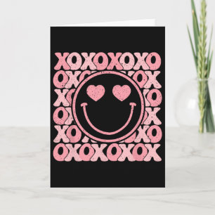 Xoxo Xo Xo Retro Groovy Smiley Gesicht Valentinsta Karte