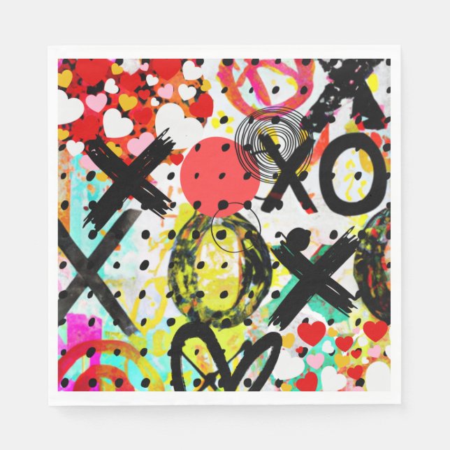 XOXOXOXOXO-Sammlung Serviette (Vorderseite)