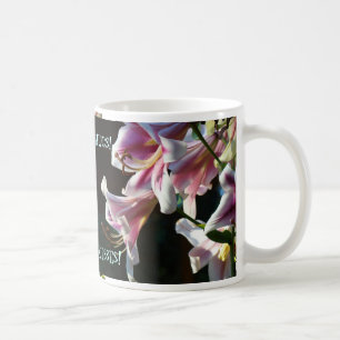 XOXXOOOX Umarmungen! Küsse! Pinke Lilien Kaffeetas Kaffeetasse