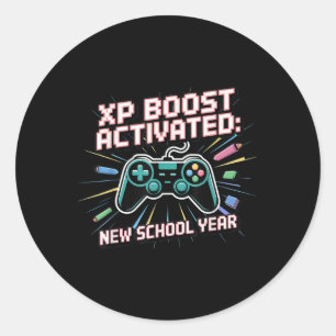 Xp-Boost, Neues Schuljahr, Zurück zur Schule, Gen Runder Aufkleber