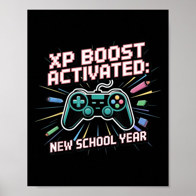Xp Boost, New School Year, Back To School, Gen Z A Poster (Vorne)