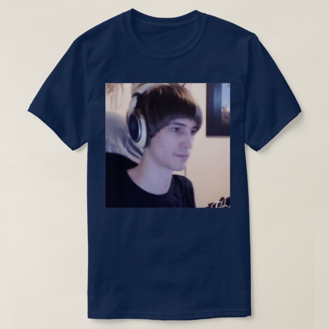 xQc Bowl Cut Hair T-Shirt (Design vorne)
