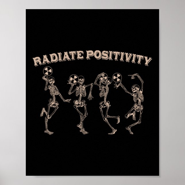 Xray Ct Krass Tech Radiology Radiate Positivity Nu Poster (Vorne)