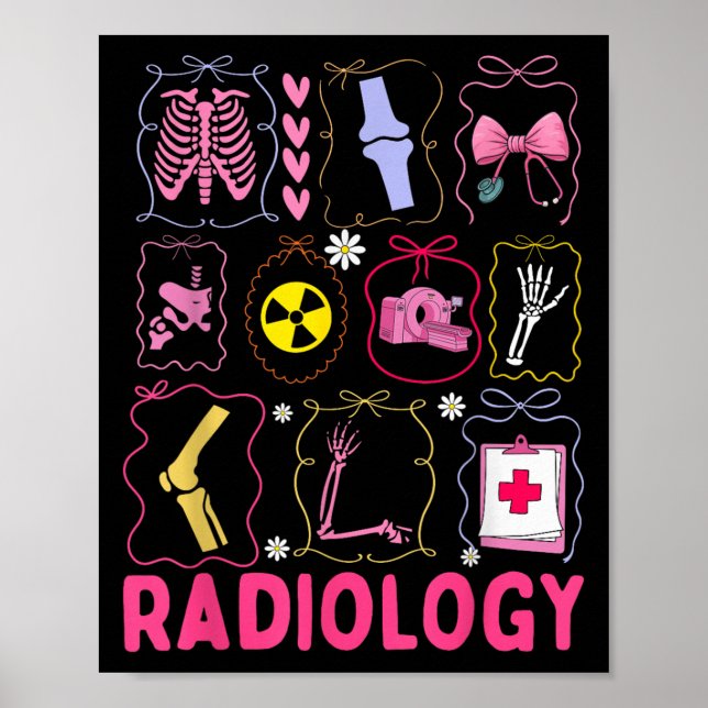 Xray Krass Tech Radiology Healthcare Appreciency T Poster (Vorne)