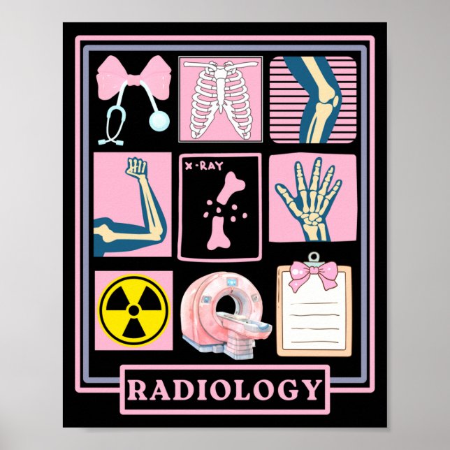 Xray Rad Tech Radiology Healthcare Appreciation Te Poster (Vorne)