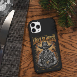 XRay Slinger Skeleton Cowboy iPhone 14 Pro Max Hülle