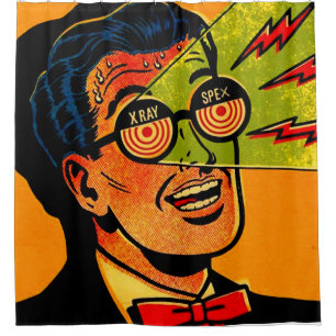 Xray Spex Print Duschvorhang