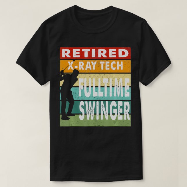 XRay Tech Fulltime Swinger Golf Golfer Gif T-Shirt (Design vorne)