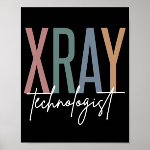 Xray Tech Röntgentechnologe Multicolored Geschenke Poster