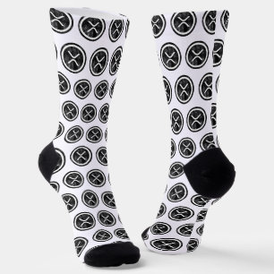 XRP abgenutzte schwarze Münz-Logo-Socken Socken