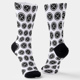 XRP abgenutzte schwarze Münz-Logo-Socken Socken