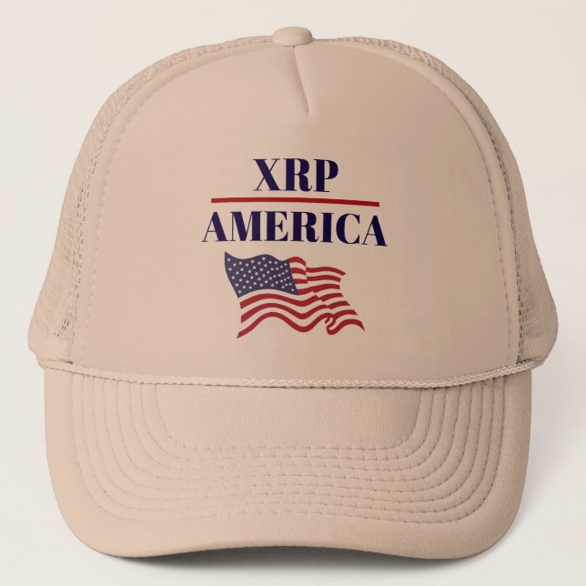 XRP America Trucker Hat Truckerkappe (Vorderseite)