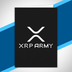 XRP Army Quote Hodl Crypto Cryptowährungs-Meme Karte