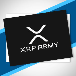 XRP Army Quote Hodl Crypto Cryptowährungs-Meme Postkarte
