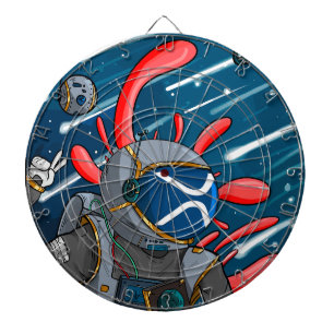 XRP-Astronaut zum MOND - XRP-Kryptowährung Dartscheibe