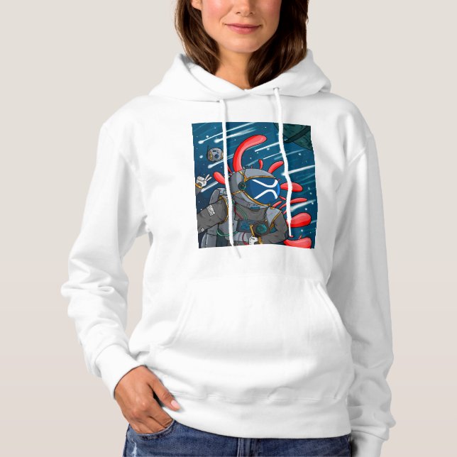 XRP-Astronaut zum MOND - XRP-Kryptowährung Hoodie (Vorderseite)