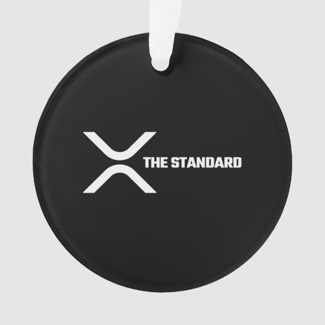 XRP Crypto Meme Kryptowährung der Standard-Angebot Ornament (Vorderseite)