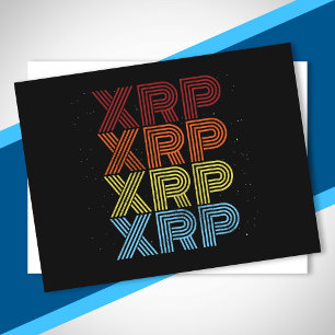 XRP Crypto Retro Vintage Cryptowährungs-Meme Postkarte