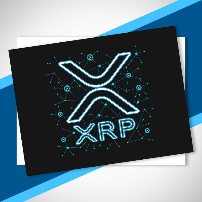 XRP Cryptowährung XRPL Blockchain Crypto Stars Postkarte (Von Creator hochgeladen)