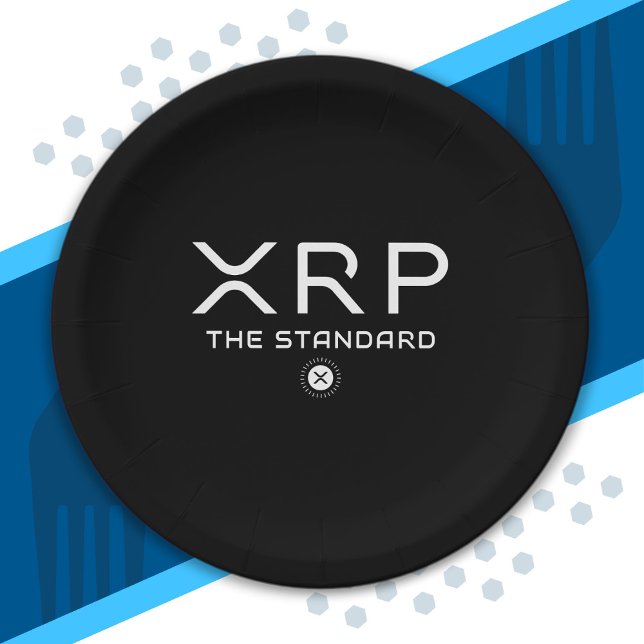XRP Der Standard-Zitat Crypto Meme Cryptowährung Pappteller (Von Creator hochgeladen)